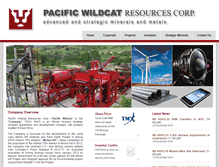 Tablet Screenshot of pacificwildcat.com